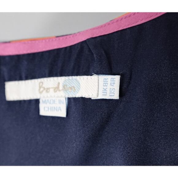 Boden Kensington Dress 4 Mod Geo Print Silk-Blend Modest - Picture 14 of 16